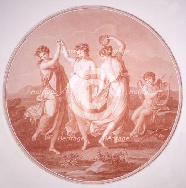 'The Three Graces and Cupid', c1775-c1792.  Artist: Gavrila Ivanovitch Scorodomoff  