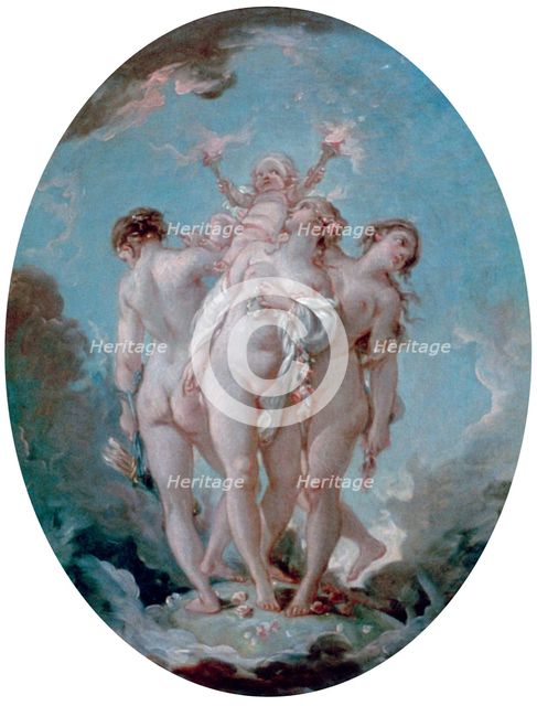 'The Three Graces', c1725-1770. Artist: François Boucher