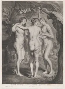 The Three Graces, ca. 1630-45. Creator: Pieter de Jode II