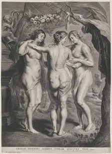 The Three Graces, ca. 1630-74. Creator: Pieter de Jode II