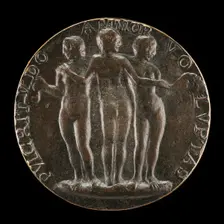 The Three Graces [reverse], c. 1484/1485. Creator: Unknown