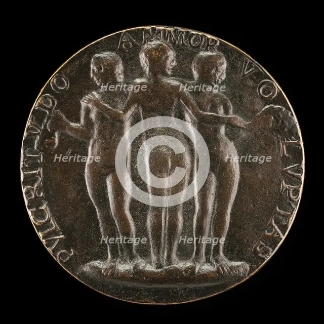 The Three Graces [reverse], c. 1484/1485. Creator: Unknown.