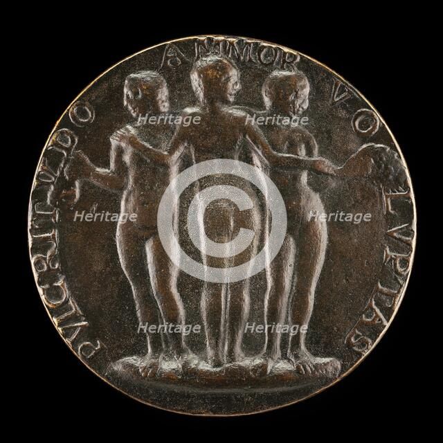 The Three Graces [reverse], c. 1484/1485. Creator: Unknown.