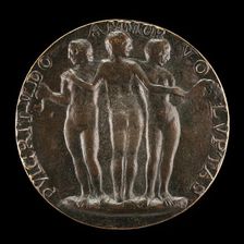 The Three Graces [reverse], c. 1484/1485. Creator: Unknown