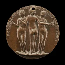 The Three Graces [reverse], c. 1486. Creator: Niccolo Fiorentino