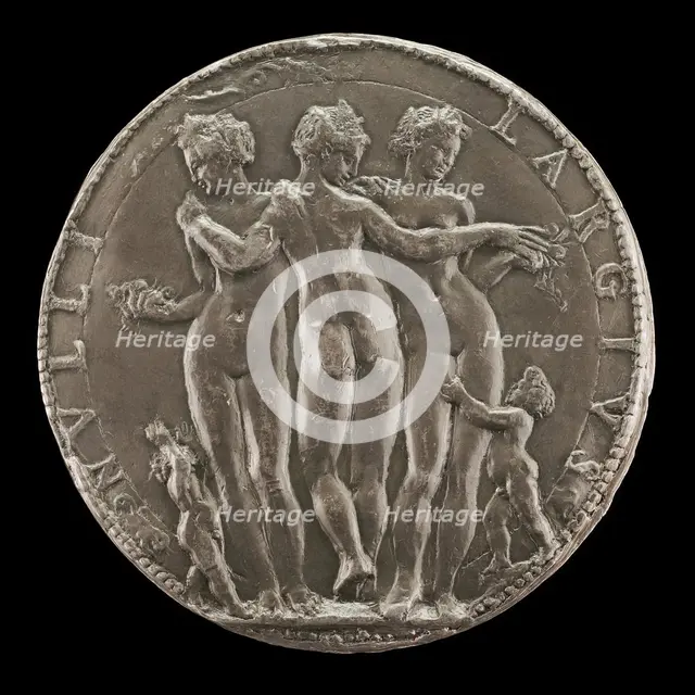 The Three Graces [reverse], c. 1550/1575. Creator: Unknown.