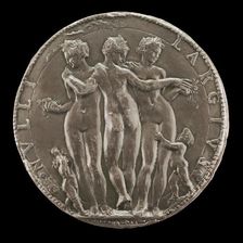 The Three Graces [reverse], c. 1550/1575. Creator: Unknown