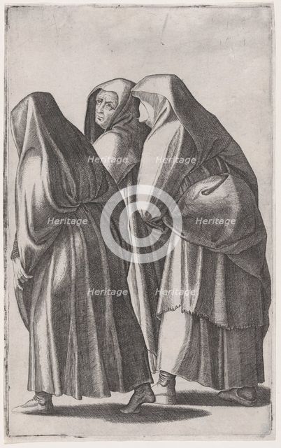The three holy women going to the sepulchre, ca. 1514-36. Creator: Agostino Veneziano.