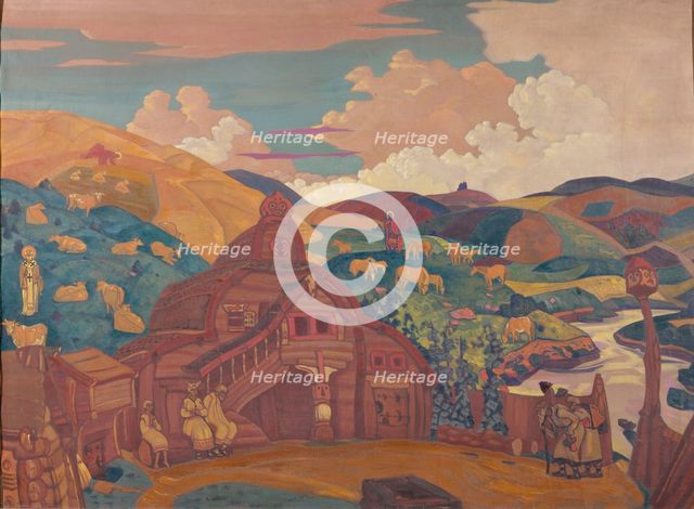 The Three Joys, 1916. Artist: Roerich, Nicholas (1874-1947)