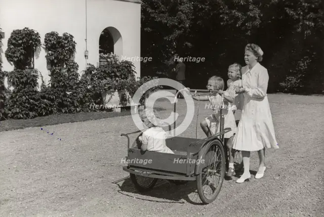 The three Princesses of Haga, Sweden, 1940s.  Creator: Karl Sandels.