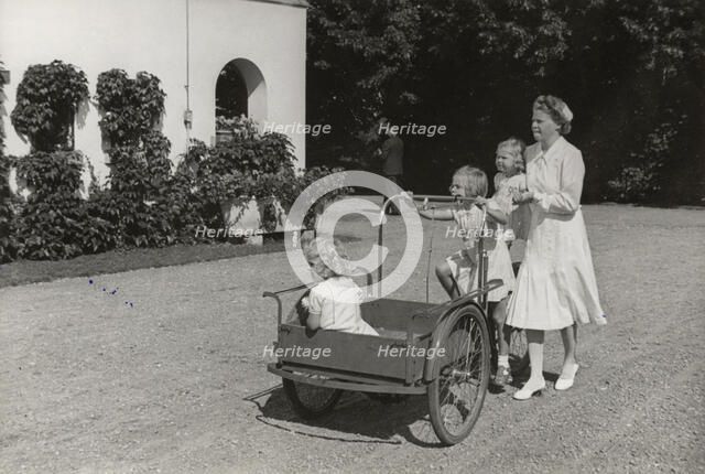 The three Princesses of Haga, Sweden, 1940s.  Artist: Karl Sandels