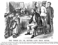 The Three R's; or, Better Late than Never 1870. Artist: John Tenniel