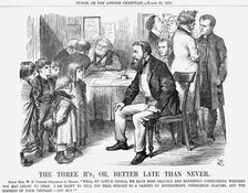 The Three R's; Or, Better Late Than Never 1870. Artist: Joseph Swain