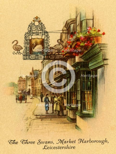 'The Three Swans, Market Harborough, Leicestershire', 1939.   Creator: Unknown.