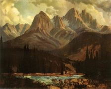 The Three Sisters: Near Banff, Alberta 1941. Creator: R. Gissing
