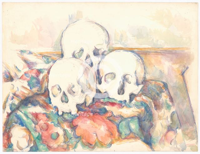 The Three Skulls, 1902/06. Creator: Paul Cezanne.
