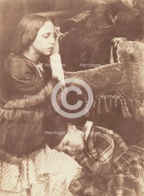 The Three Sleepers: Sophia Finlay, Harriet Farnie and Brownie, c. 1845. Creators: David Octavius Hill, Robert Adamson.