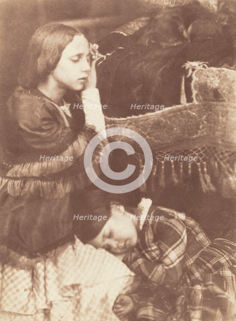 The Three Sleepers: Sophia Finlay, Harriet Farnie and Brownie, c. 1845. Creators: David Octavius Hill, Robert Adamson.