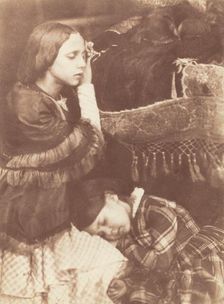 The Three Sleepers: Sophia Finlay, Harriet Farnie and Brownie, c. 1845. Creators: David Octavius Hill, Robert Adamson