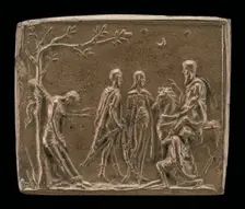 The Three Sons with their Father's Corpse, late 15th - early 16th century. Creator: Unknown