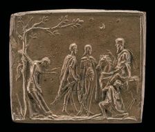 The Three Sons with their Father's Corpse, late 15th - early 16th century. Creator: Unknown