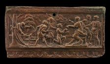 The Three Sons with their Father's Corpse, late 15th - early 16th century. Creator: Unknown