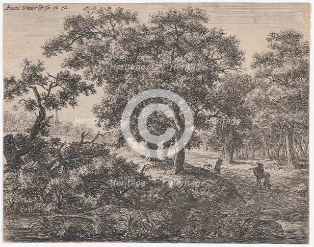 The Three Trees, 17th century. Creator: Anthonie Waterloo.