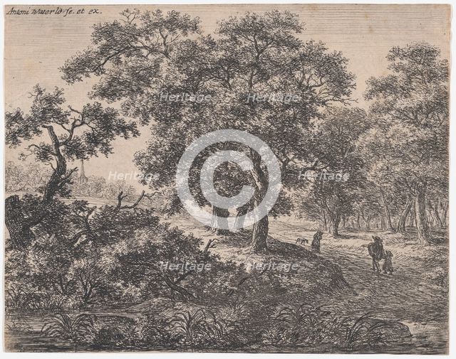 The Three Trees, 17th century. Creator: Anthonie Waterloo.