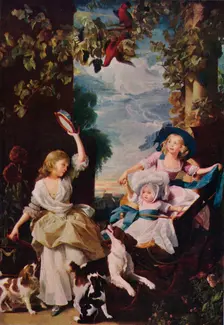 The Three Youngest Daughters of George III, (1785), 1937