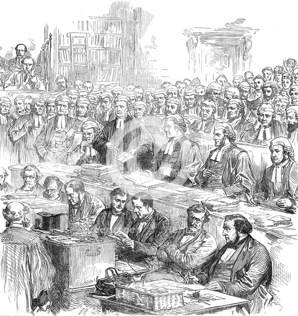 The Tichborne trial in the court of Queen's Bench, 1871. Creator: Unknown.