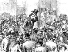 The Tichborne Trial resumed: arrival of the claimant, 1871. Creator: Unknown
