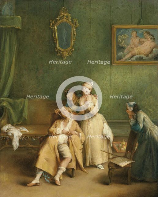 The Tickle, c. 1755. Artist: Longhi, Pietro (1701-1785)