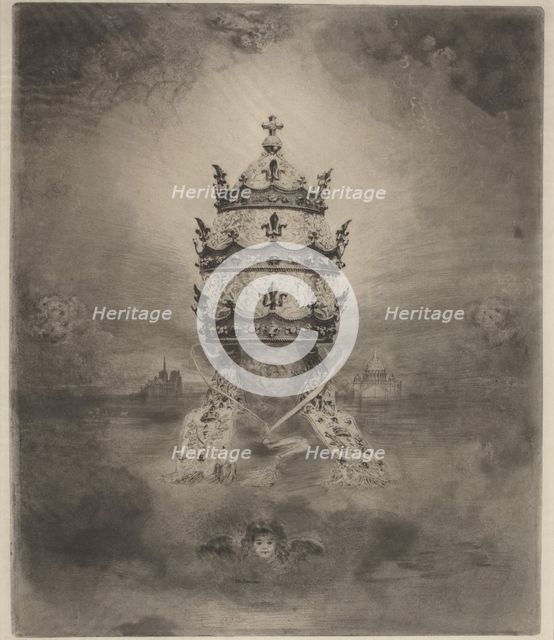The Tiara, 1888. Creator: Felix Hilaire Buhot.