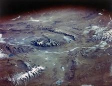 The Tibetan Plateau seen from aboard the first Space Shuttle flight, April 1981. Creator: NASA