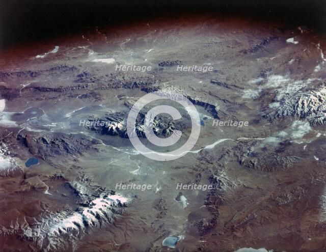 The Tibetan Plateau seen from aboard the first Space Shuttle flight, April 1981. Creator: NASA.