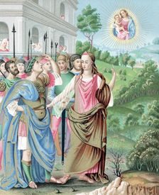 The Tiburtine Sibyl announcing to Caesar the coming of Jesus, 16th century