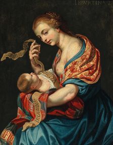 The Tiburtine Sibyl, First third of 17th cen. Creator: Hoecke, Jan van den (1611-1651)