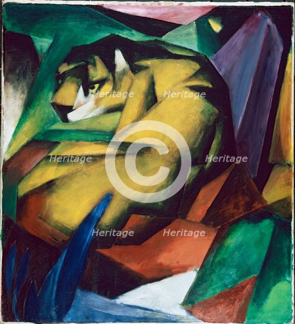 The tiger, 1912. Artist: Marc, Franz (1880-1916)