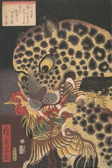 The Tiger of Ryokoku, from the series True Scenes by Hirokage , 8th month, 1860., Creator: Utagawa Hirokage