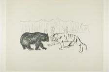 The Tiger and the Bear, 1908/09. Creator: Edvard Munch