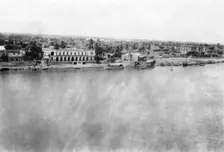The Tigris River from the 31st British general hospital, Baghdad, Mesopotamia, WWI, 1918