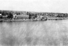 The Tigris River from the 31st British general hospital, Baghdad, Mesopotamia, WWI, 1918