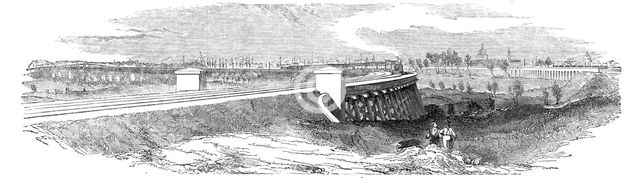 The Timber Viaduct from Cooper's Bridge, 1844. Creator: Unknown.