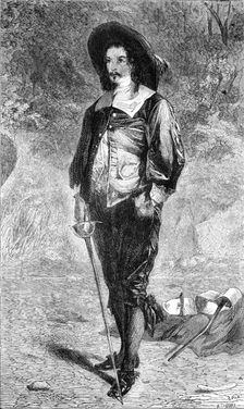 "The Time and Place", by J. Pettie, in the Exhibition of the British Institution, 1864. Creator: W Thomas