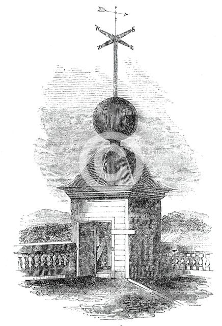 The Time Ball, Royal Observatory, Greenwich, Fig. 2, 1845. Creator: Unknown.