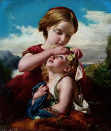 The Time of Primroses, 1854. Creator: Robert Herdman