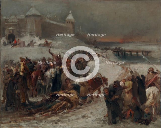 The Time of Troubles. Artist: Makovsky, Konstantin Yegorovich (1839-1915)