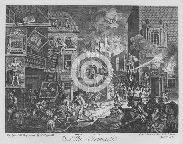'The Times', 1762. Artist: William Hogarth.