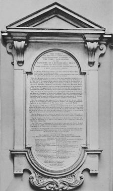 The Times Memorial at Lloyd's, c1800s, (1928)