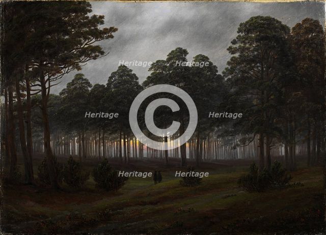 The times of day: The evening, 1821-1822. Artist: Friedrich, Caspar David (1774-1840)